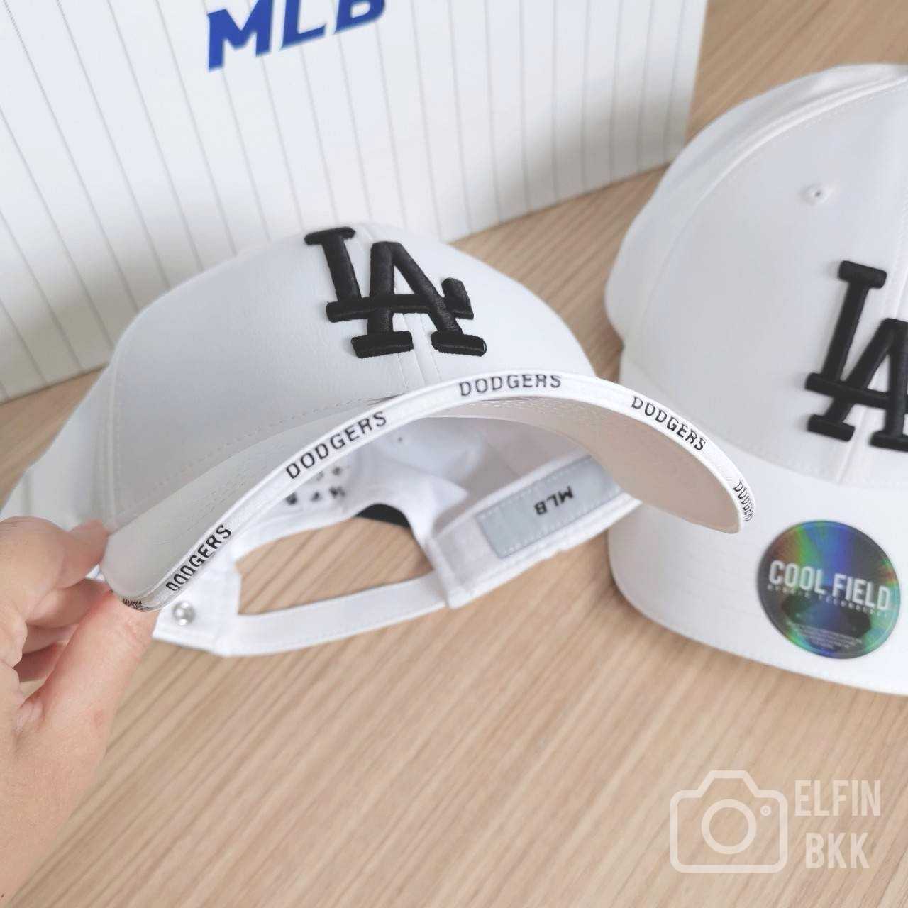 ขายดี⭐ MLB Cool Field Oreo Ball Cap -NY/LA หมวกแก๊ป สีขาว LA สีดำ NY หมวกริชชี่