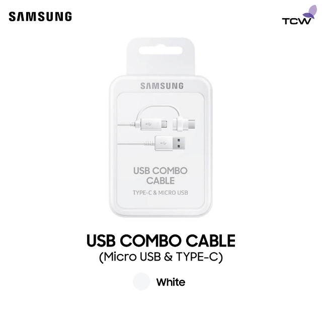 Samsung Combo Cable (Micro USB + Type-C Connector)
