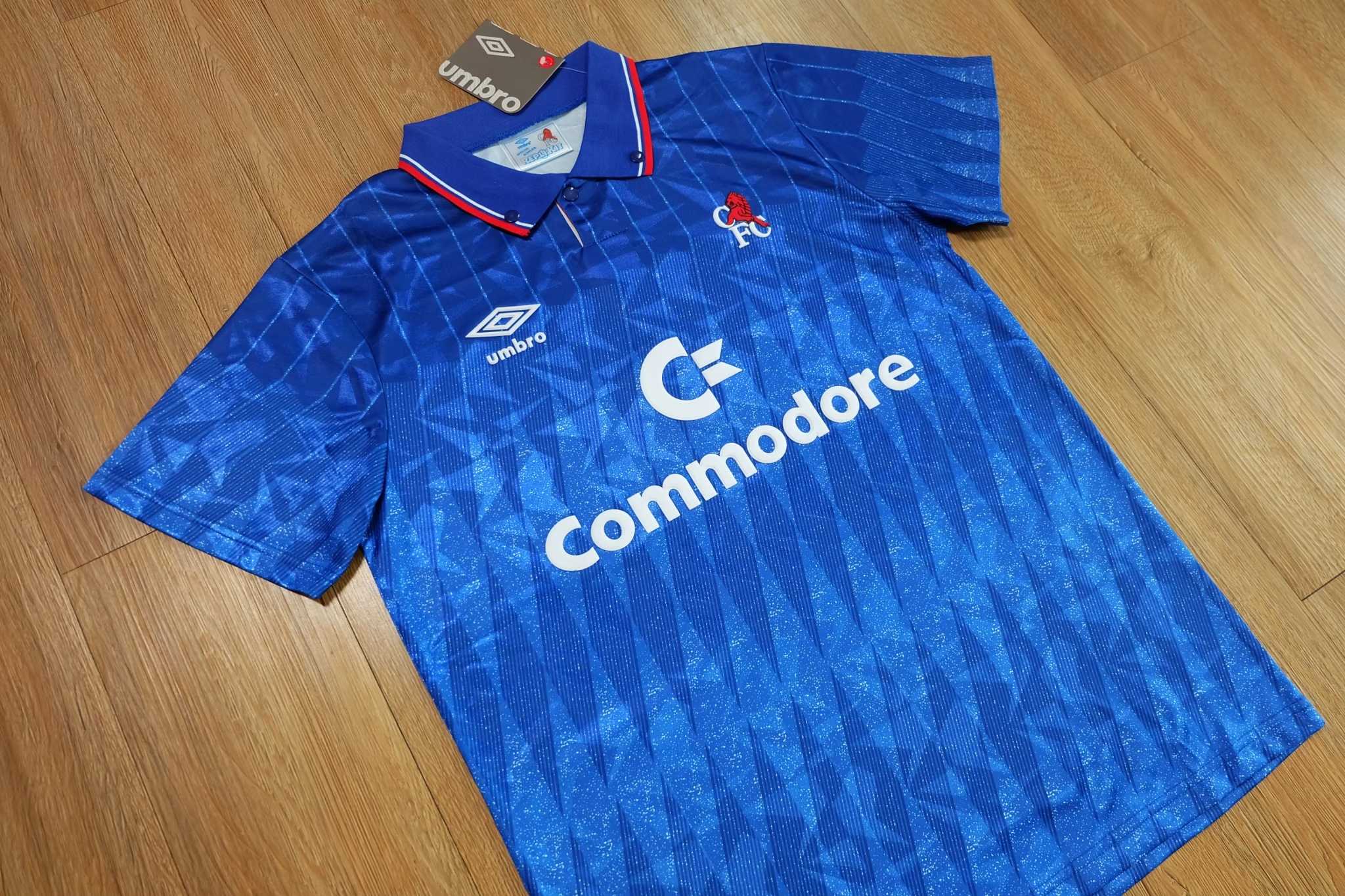 Chelsea 1990/91 Home Jersey  เสื้อฟุตบอลเชลซีย้อนยุค Commodore