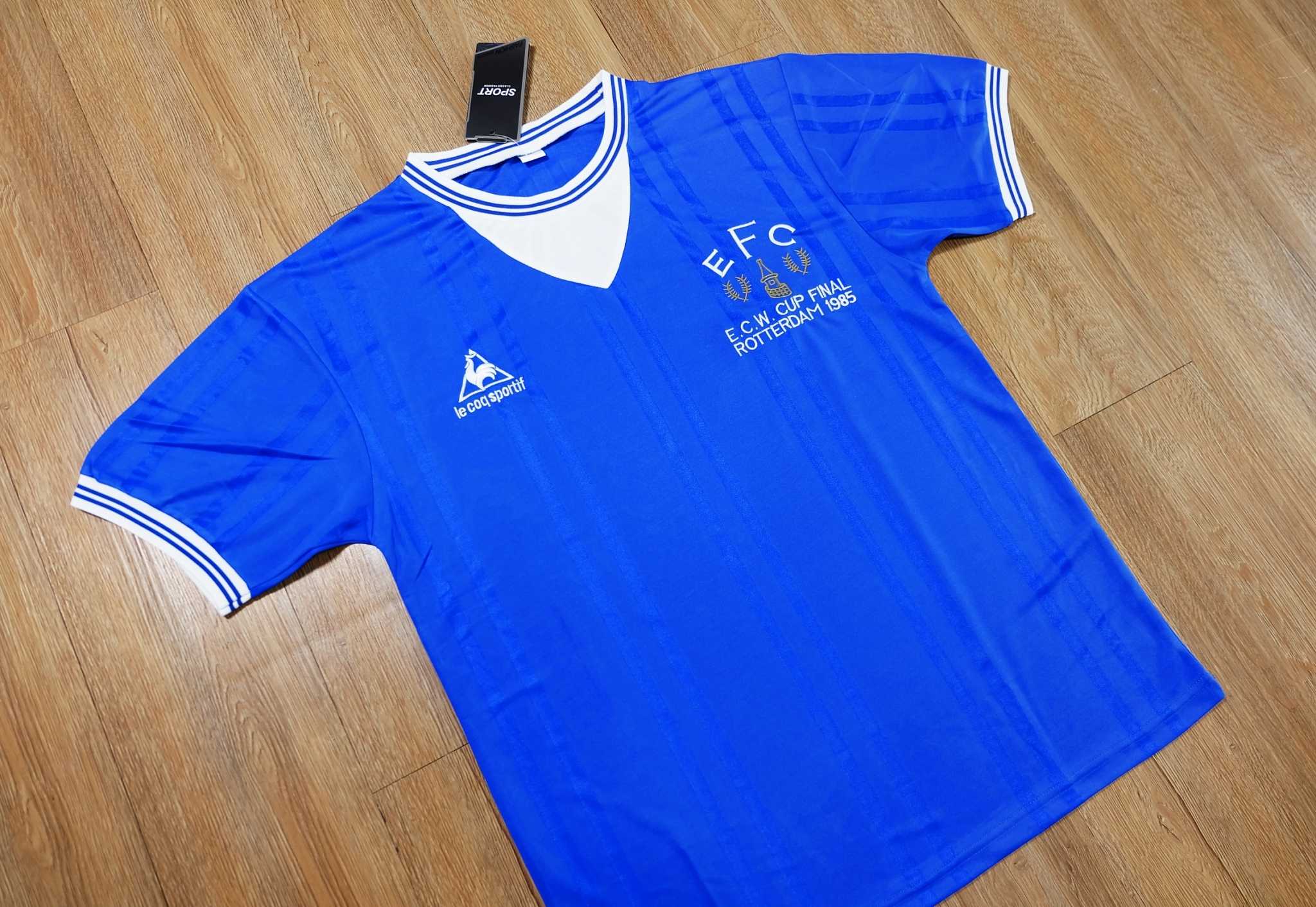Everton 1985 ECWC Final Retro Jersey เสื้อเอเวอร์ตันย้อนยุค เสื้อบอลเอเวอร์ตัน