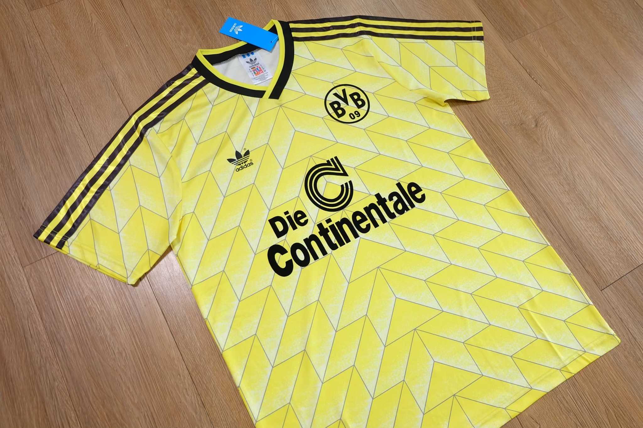 Borussia Dortmund 1988/89 เสื้อดอร์ทมุนท์ย้อนยุค Die continentale เสื้อBVB