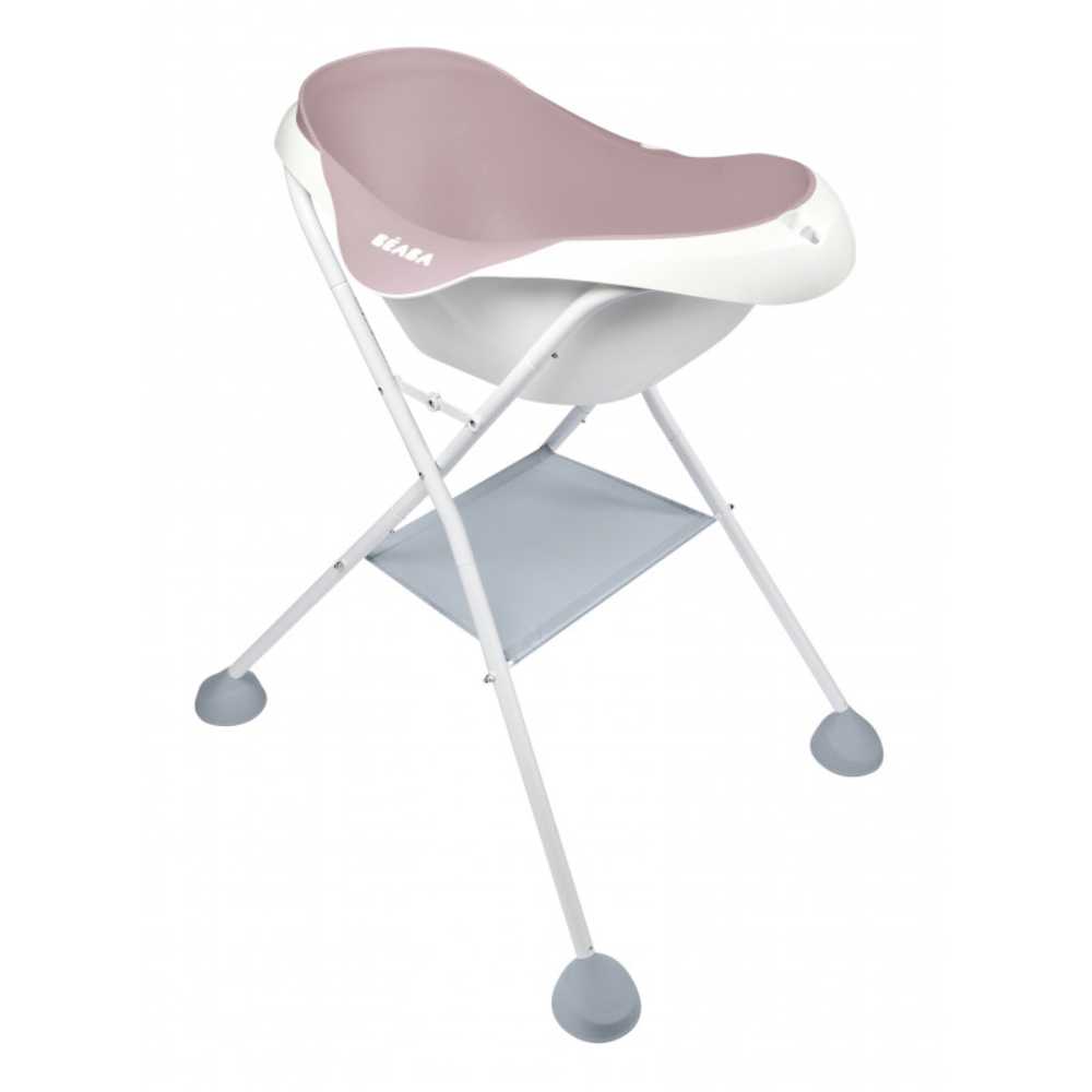 BEABA เซ็ทอ่างพร้อมขาตั้ง Camélé’O 1st age Baby Bath with Foot Support - Vintage Pink
