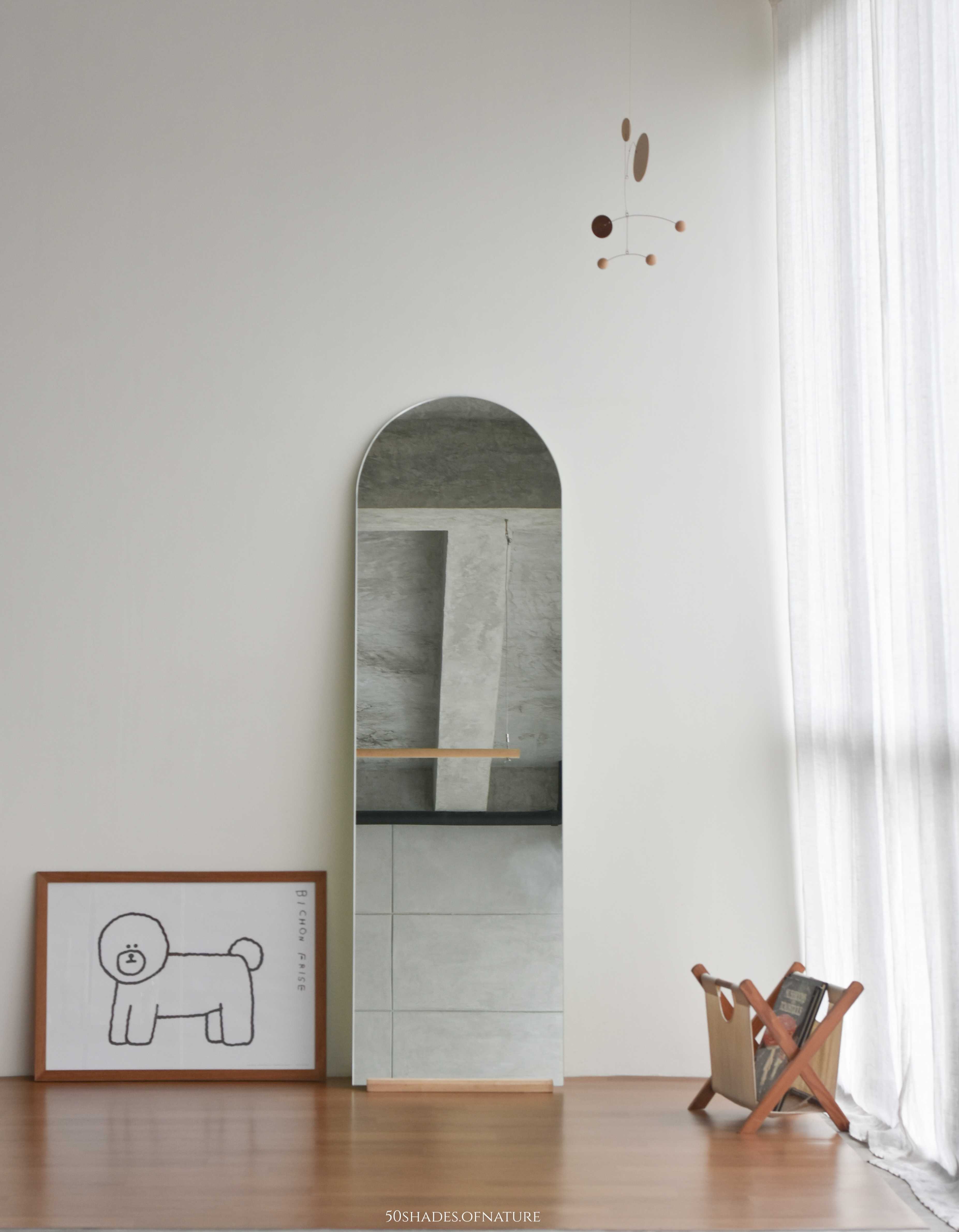 Arch150 + Flat stand(A) (เซทกระจกตั้งเอียงแบบพิงผนัง)