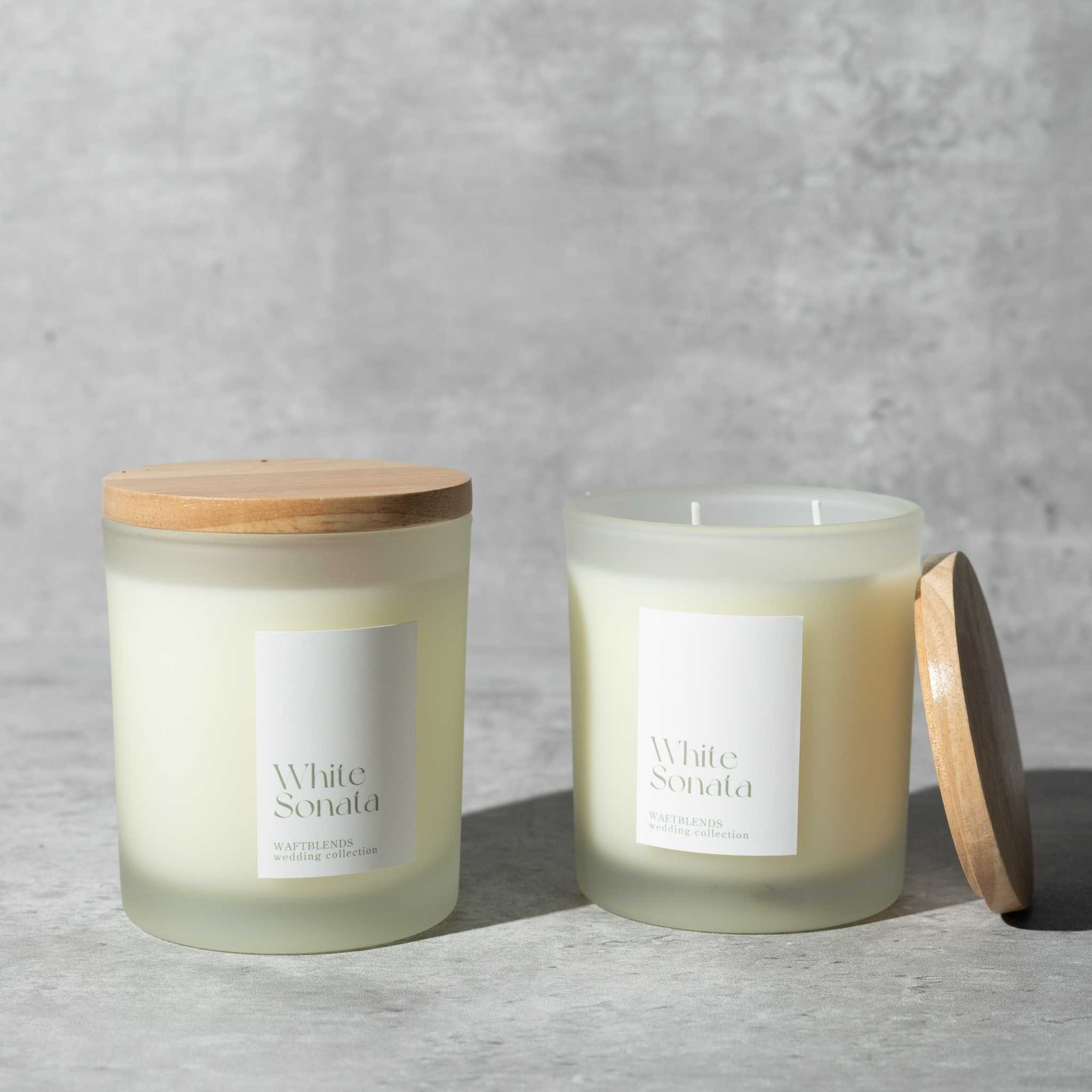 White Sonata Candle 210G เทียนหอม Waftblends : Wedding collection