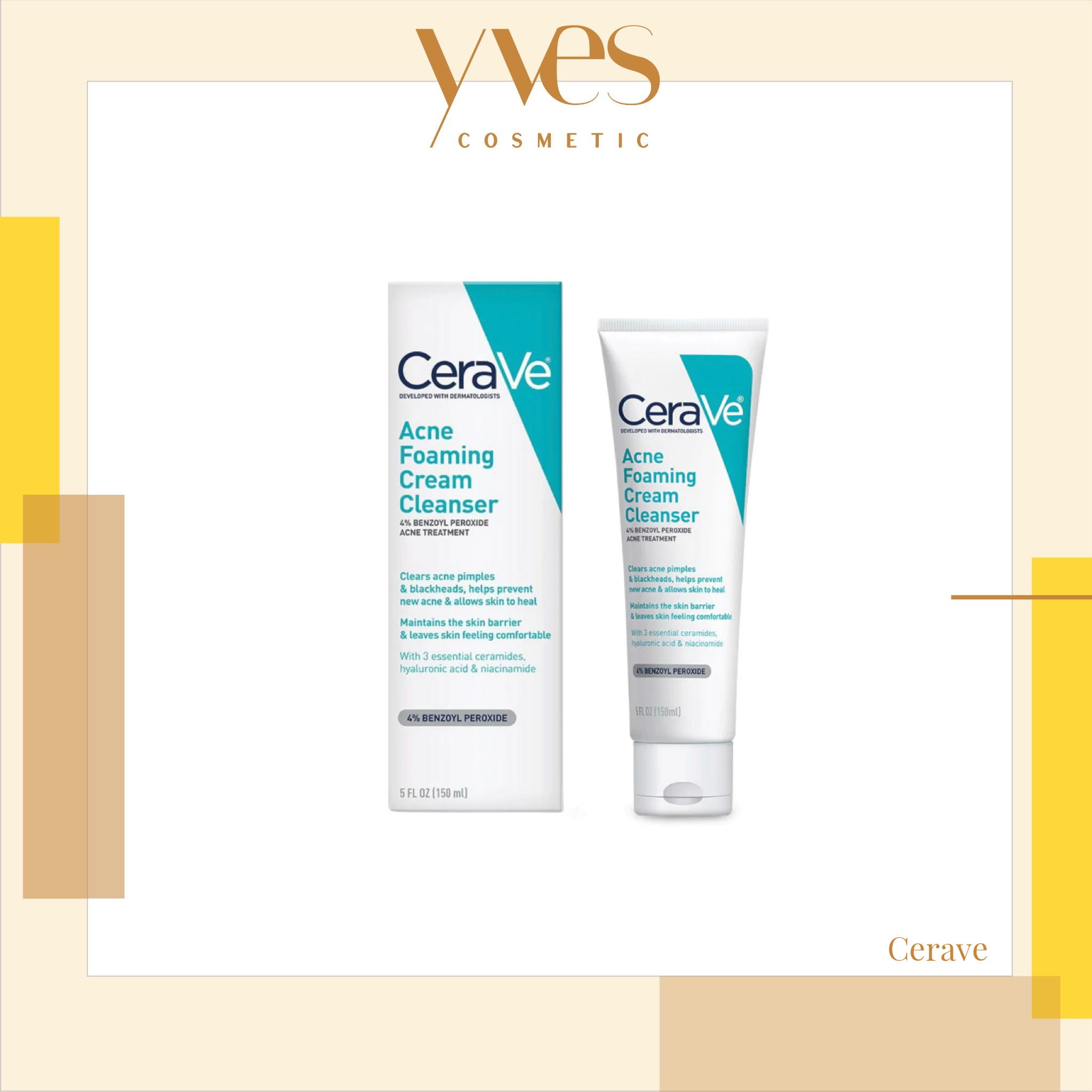 CeraVe Acne Foaming Cream Cleanser 150ml