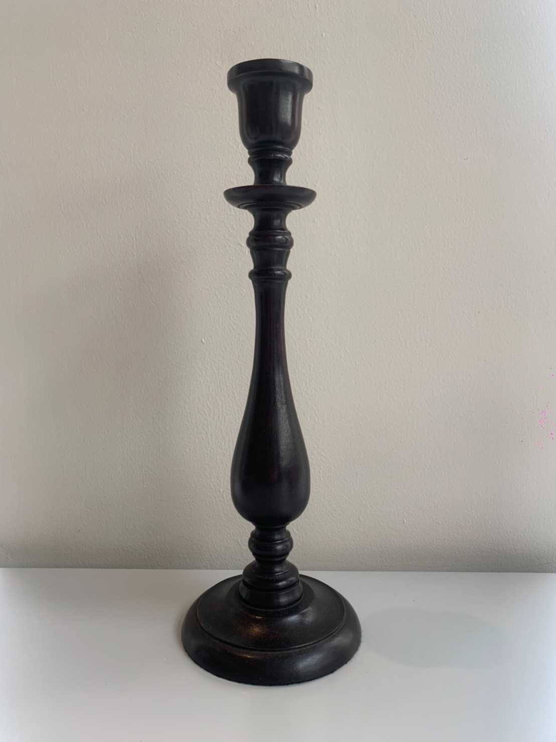 Tall Tower Wooden Holder Dark Chocolate