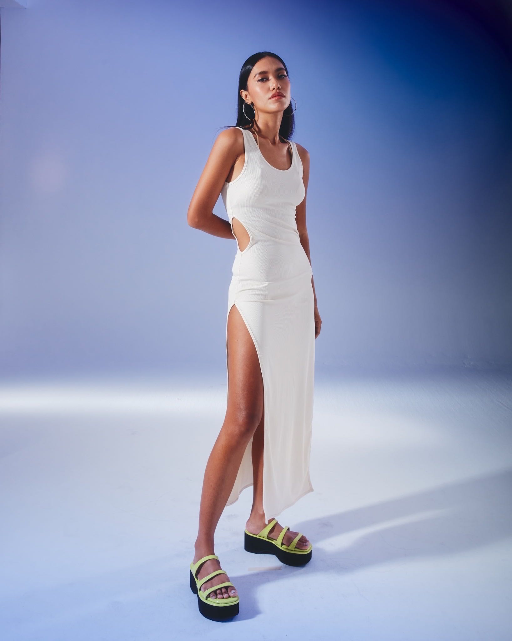 Piccoro - COMFY SLIP DRESS pearl