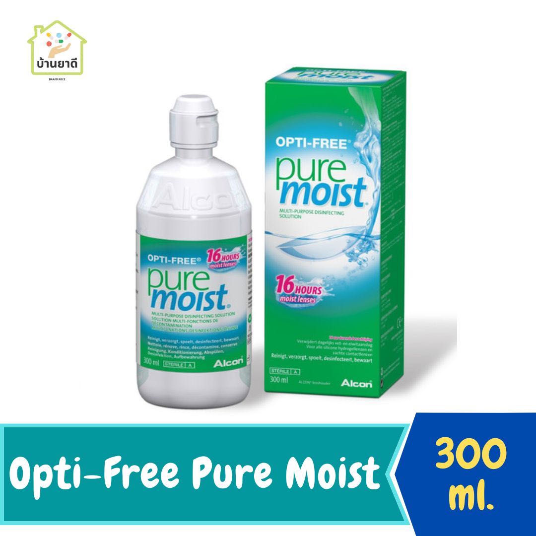 น้ำยาล้างคอนแทคเลนส์ OPTI-FREE puremoist  ขนาด 300 ml 
