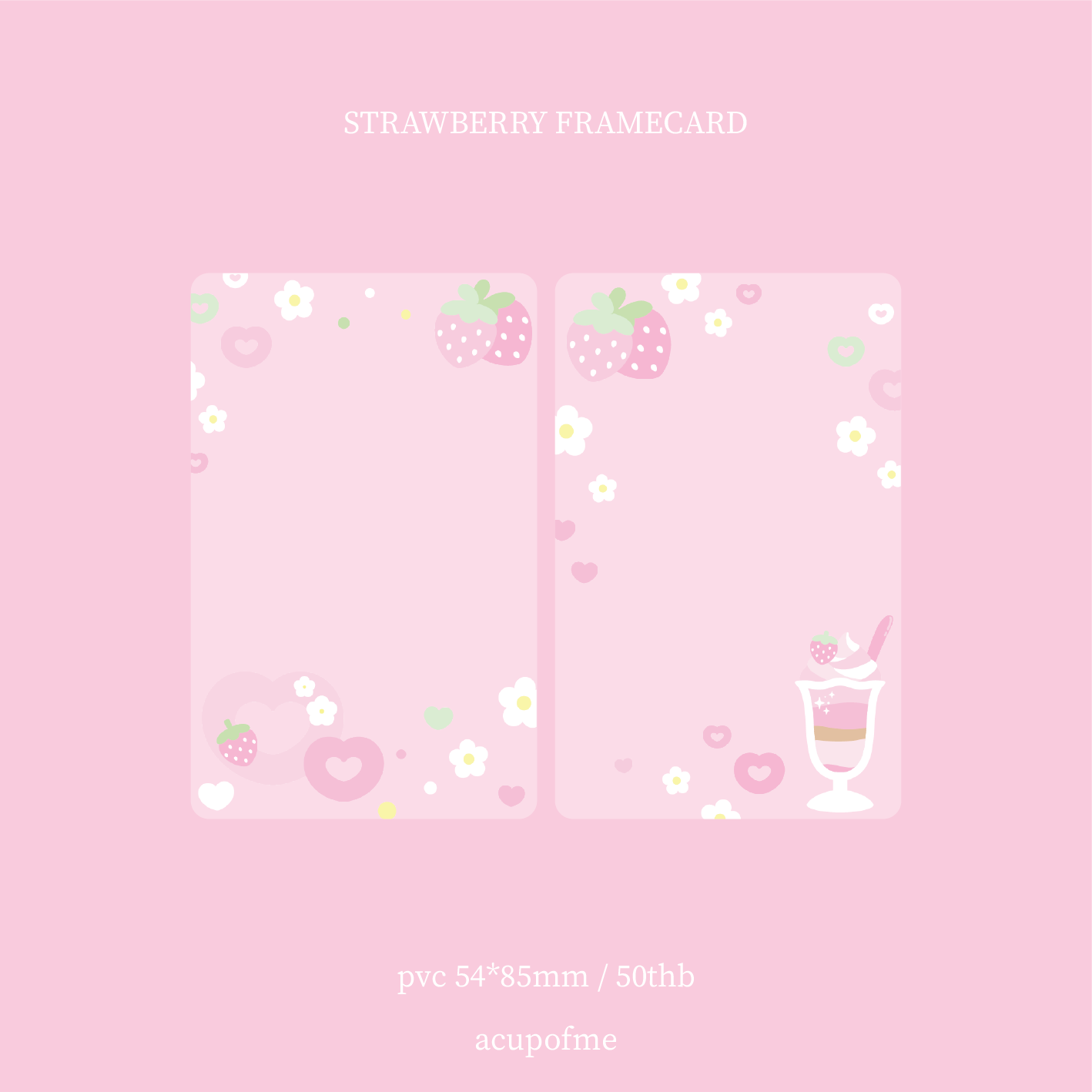 strawberry frame card