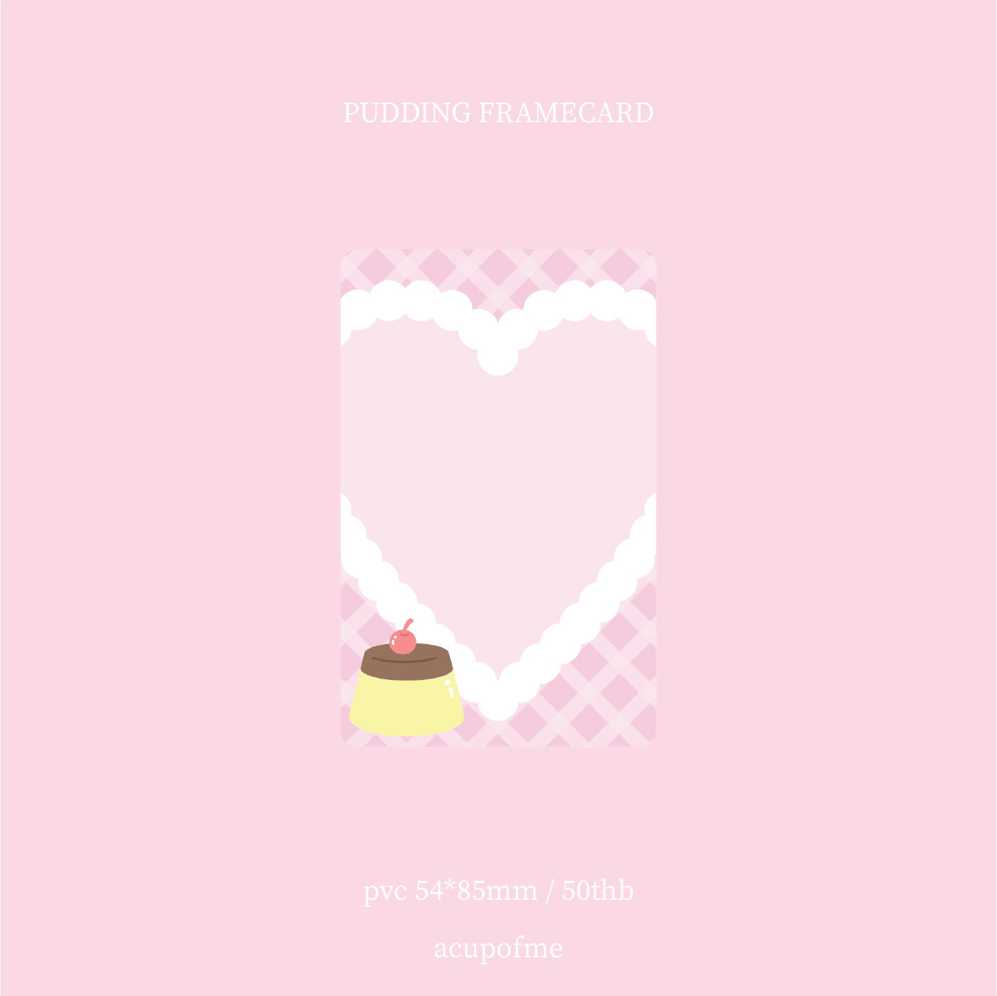 pudding frame card