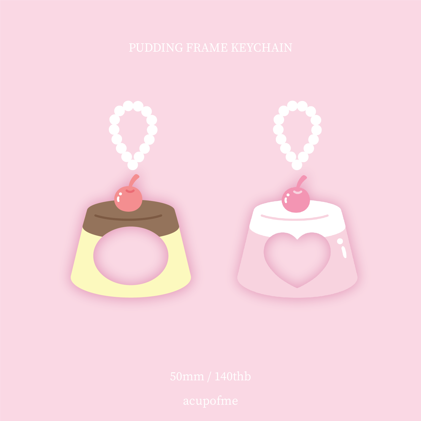 pudding frame keychain