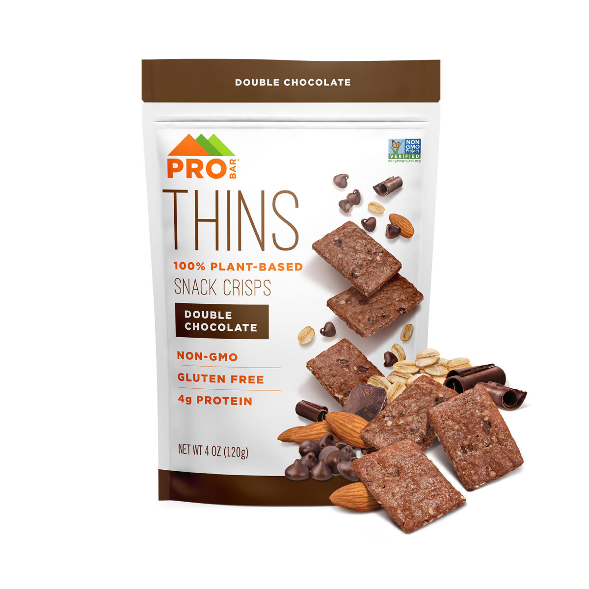 PROBAR Thins Double Chocolate Snack Crisps 120g