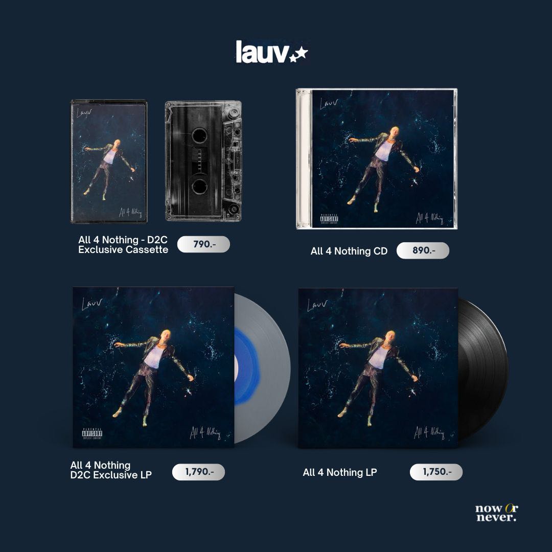 / พร้อมส่ง / LAUV ALL 4 NOTHING EXCLUSIVE LP