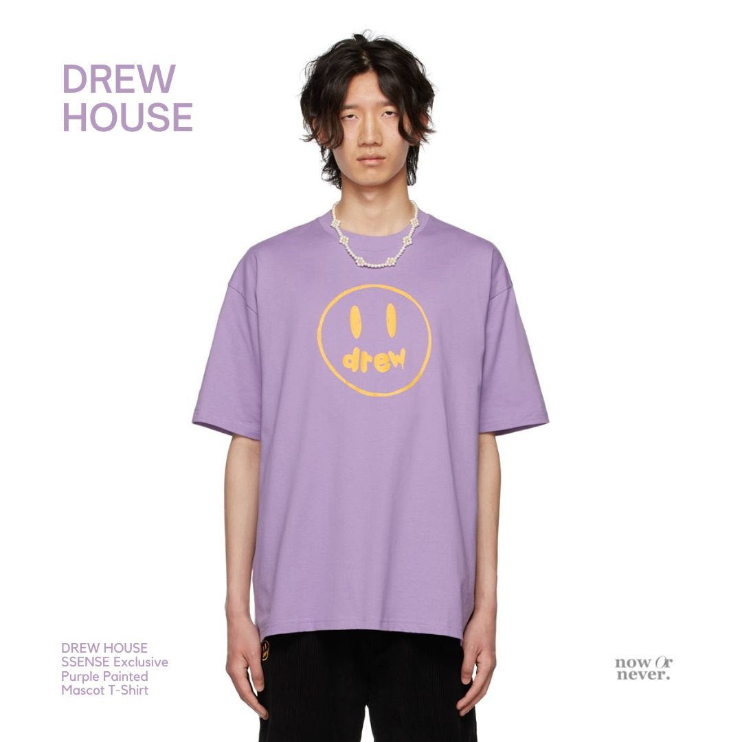 /พร้อมส่ง/ DREW HOUSE SSENSE Exclusive Purple Painted Mascot T-Shirt