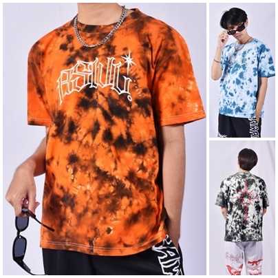 เสื้อยืดมัดย้อมแขนสั้น Ausawaluk ✨