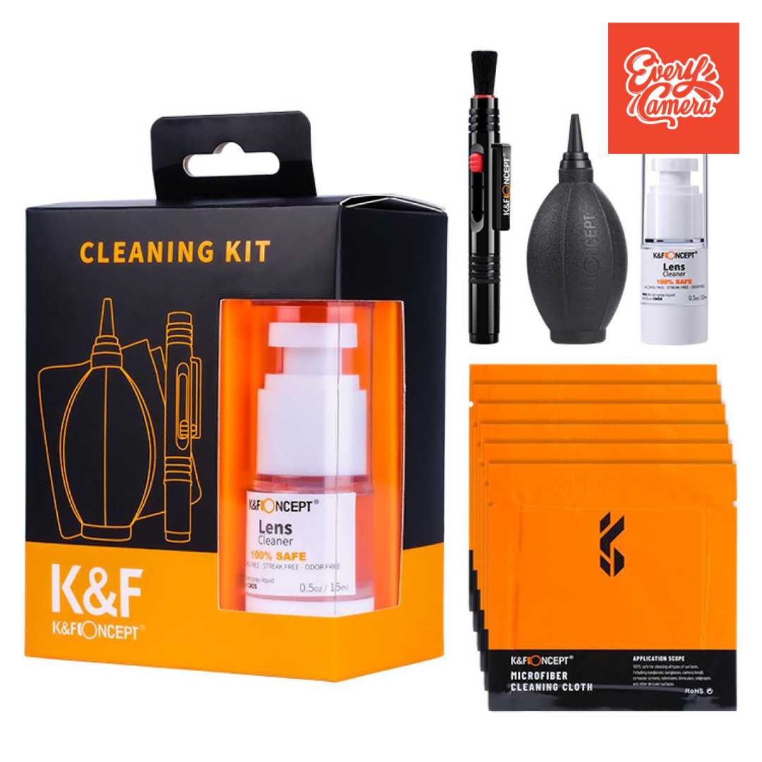 ชุดทำความสะอาดเลนส์ กล้อง K&F Cleaning Kit 4 in 1 ชุดทำความสะอาดเลนส์ กล้อง จอโทรศัพท์ จอคอมพิวเตอร์
