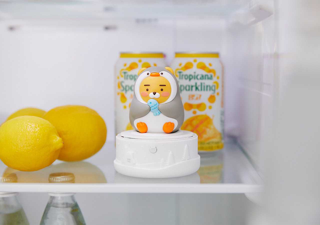 ( พร้อมส่ง ) Kakaofriends Refrigerator Vacreator Ryan ฆ่าเชื้อโรค และ ดูดกลิ่นในตู้เย็น