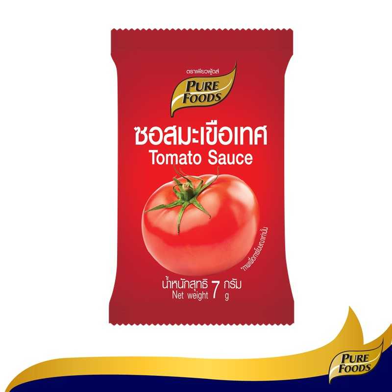 ซอสมะเขือเทศ ซองเล็ก 7 กรัม ตราเพียวฟู้ดส์