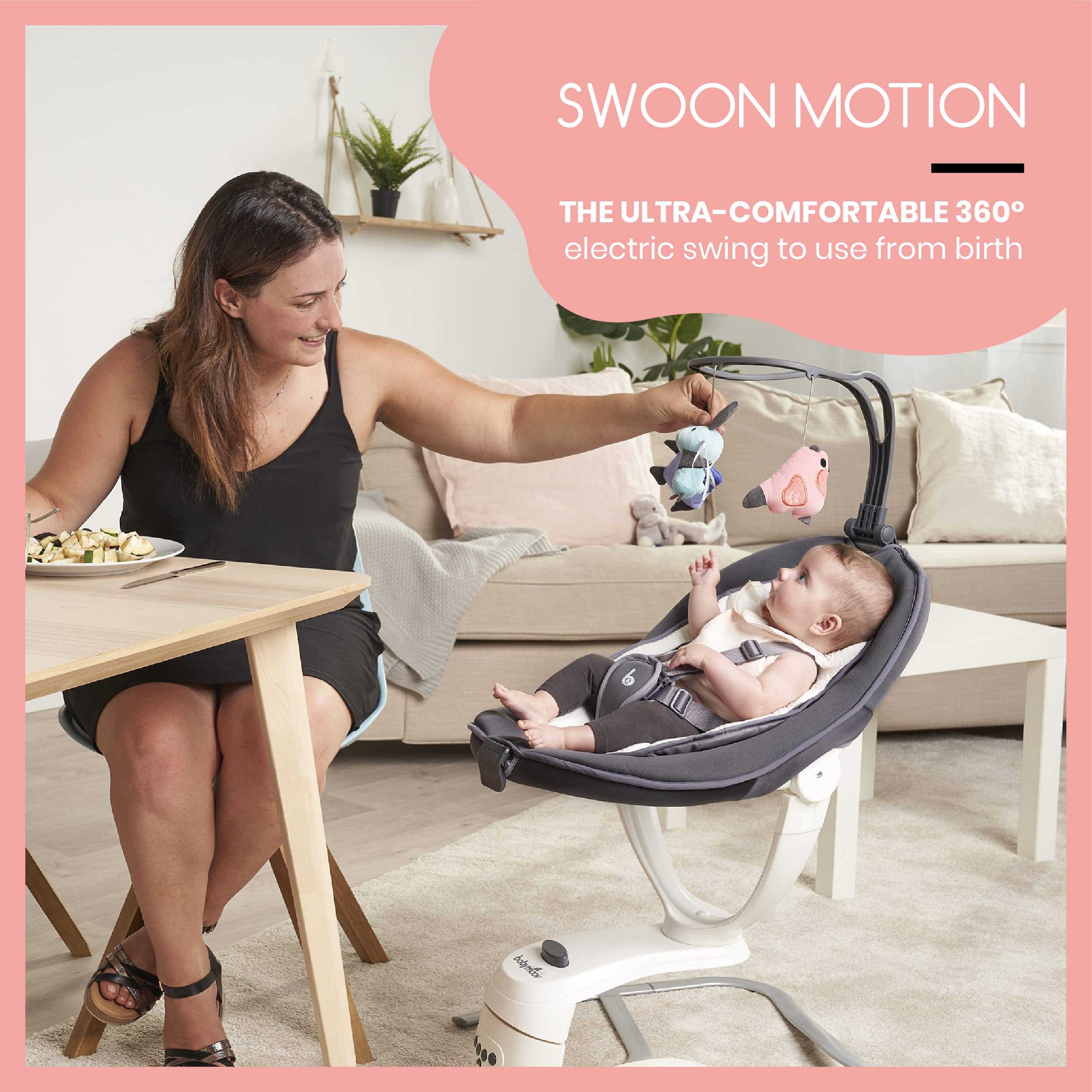Babymoov Swoon motion เปลไกวไฟฟ้าอัตโนมัติ พร้อมโมบายเเละเพลง