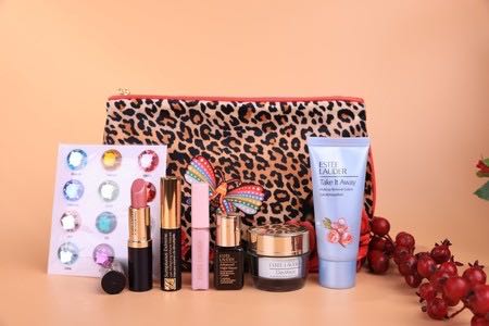 Estee Lauder 6 items (เซ็ทกระเป๋าลายเสือ)