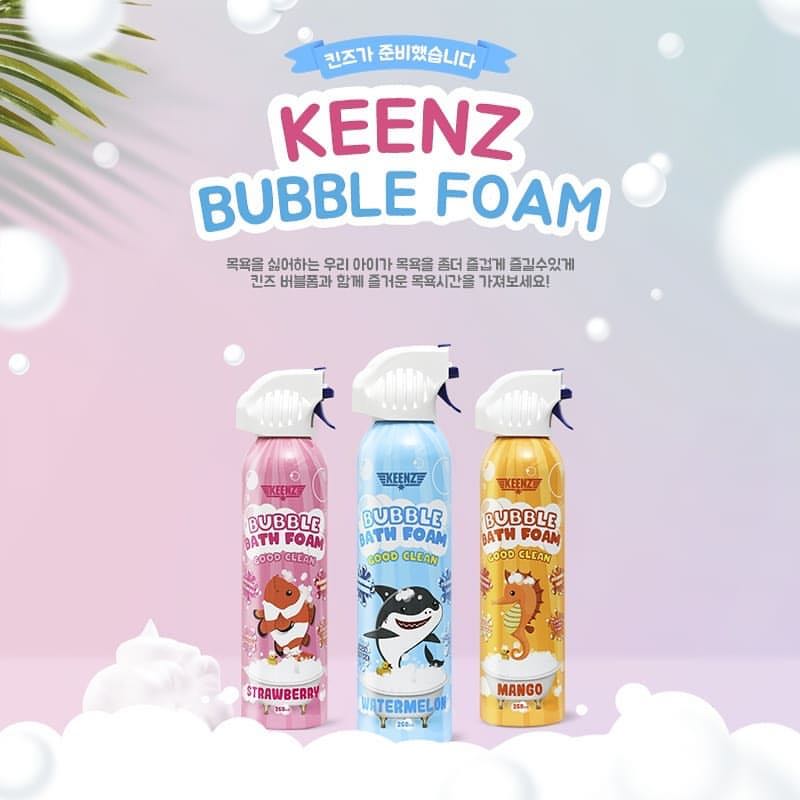 Keenz Bubble Bath Foam สบู่สูตรโฟม ฟองนิ่มนุ่ม กลิ่นหอมผลไม้ ปลอดภัยสำหรับเด็ก Made in Korea