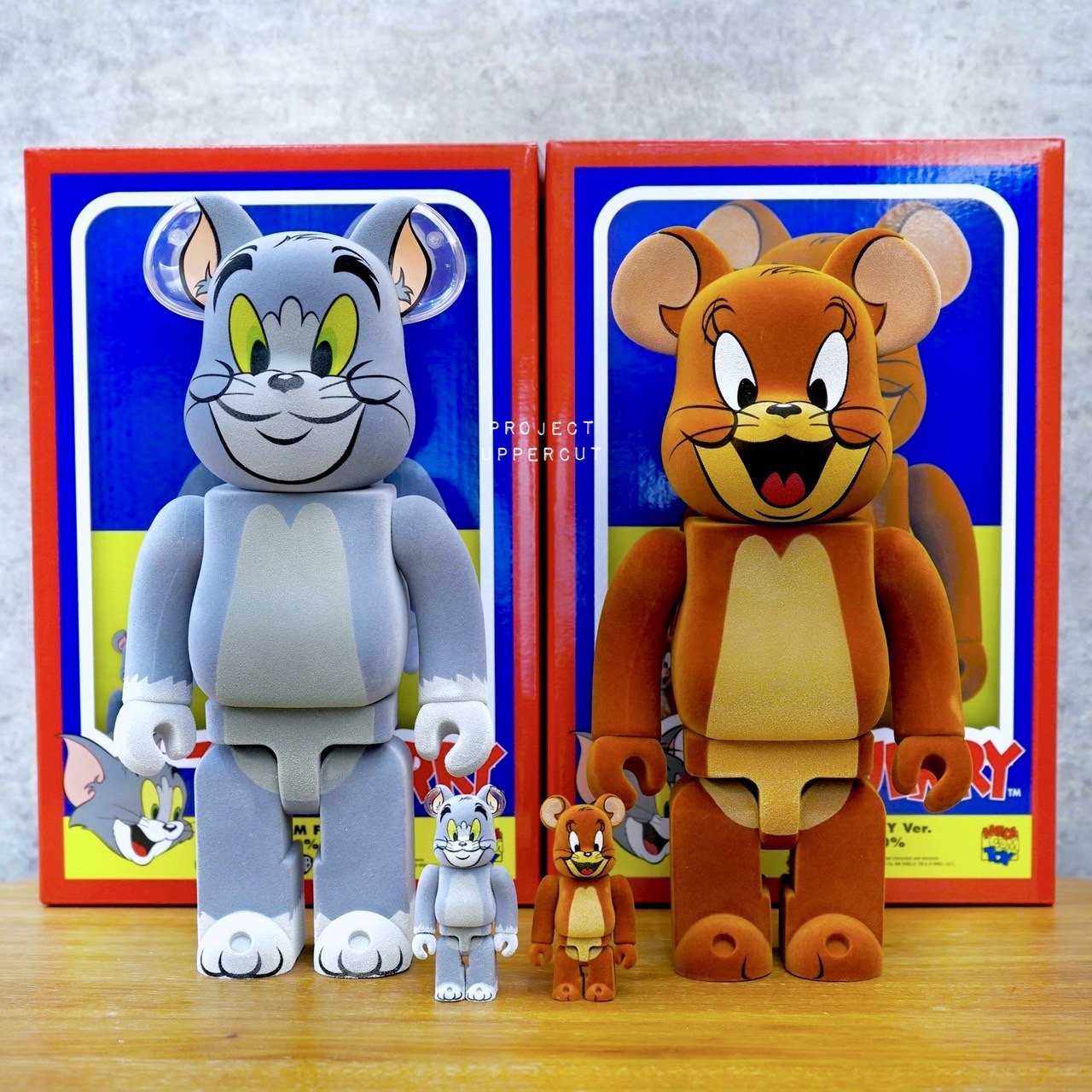 BE@RBRICK 400%+100% TOM & JERRY - Flocky Ver. [New]