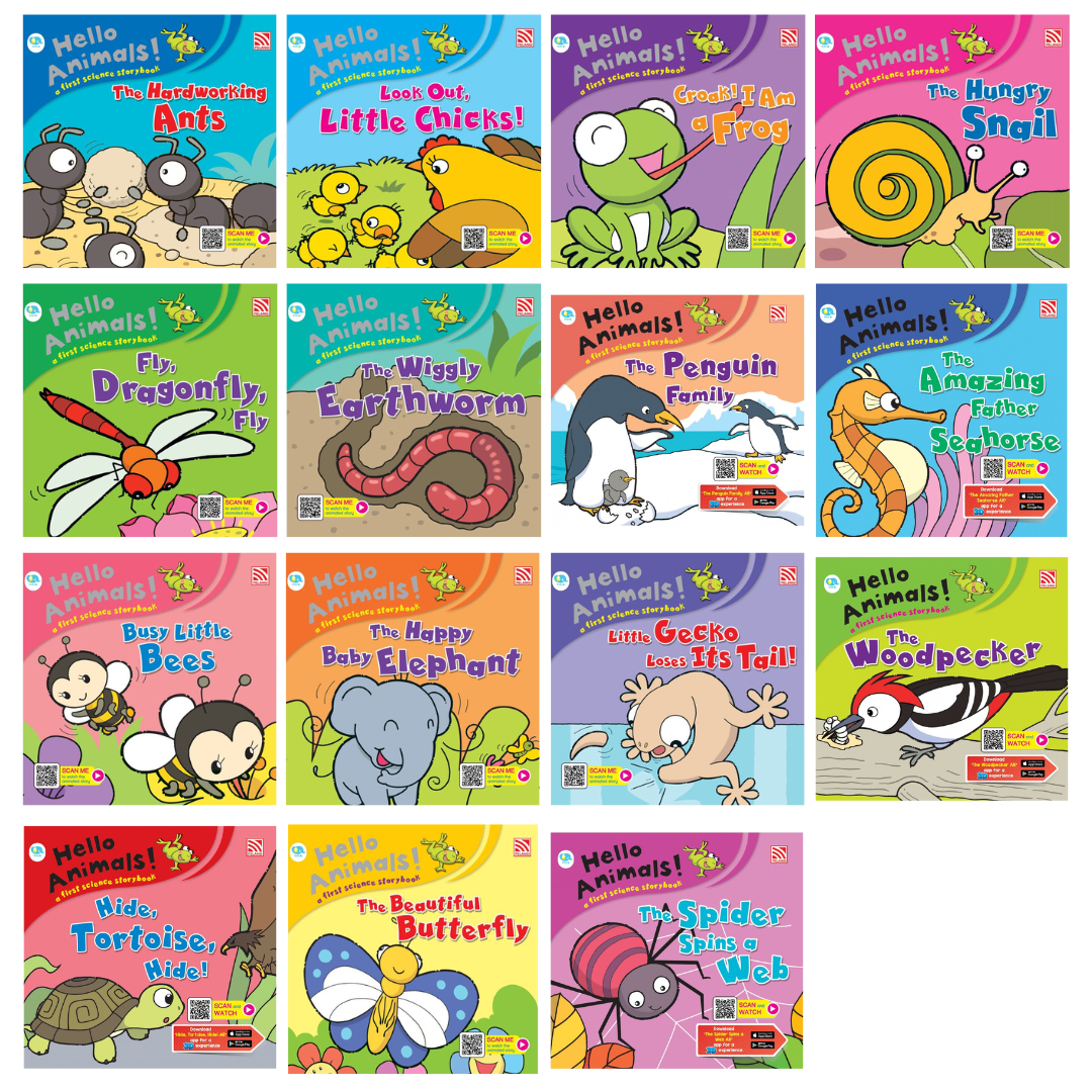 หนังสือนิทานภาษาอังกฤษสำหรับเด็ก Hello Animals! AR Series