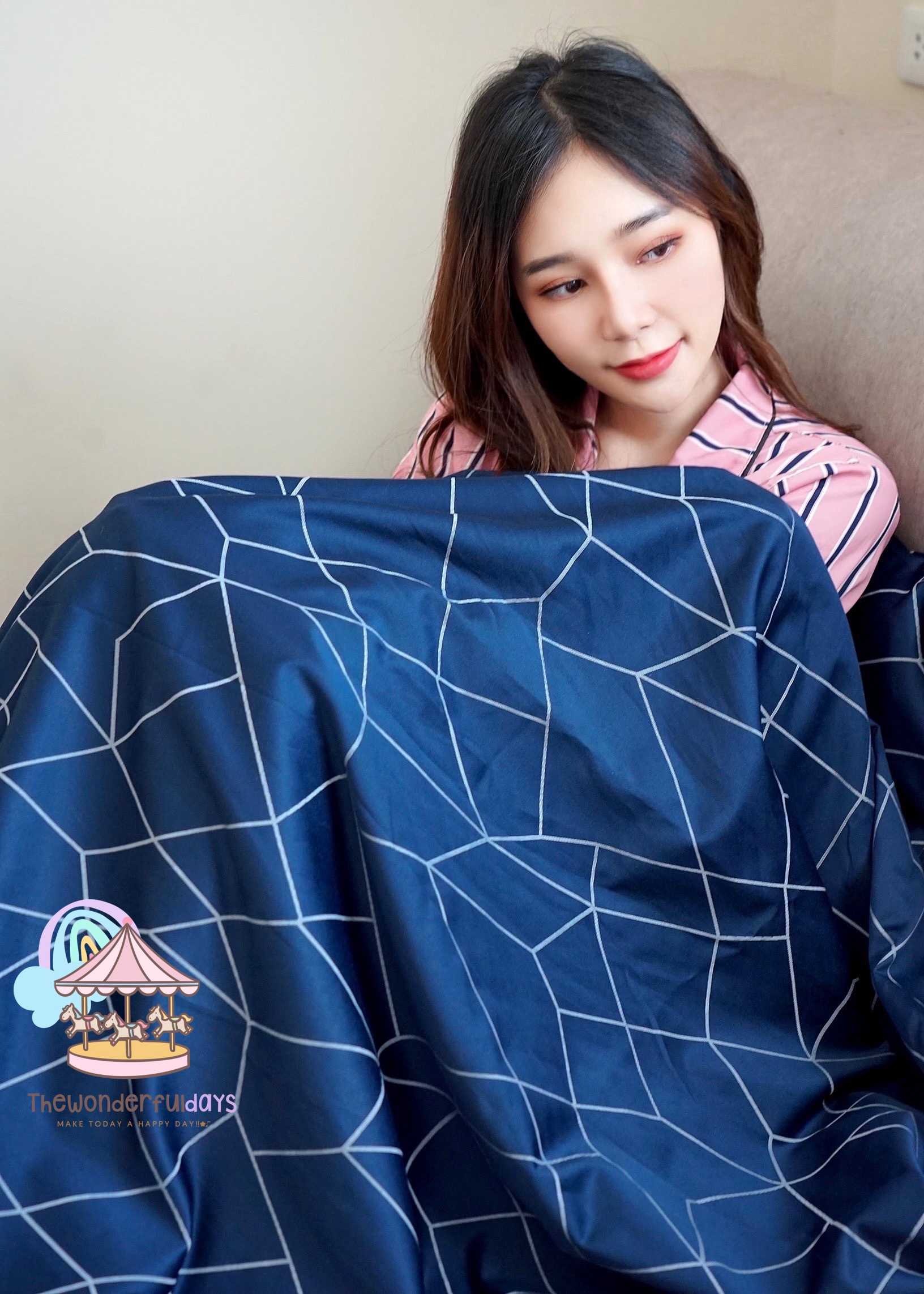 🎯1ชิ้น-ผ้าปูที่นอนโรงแรม6ดาว Cotton Silkทอละเอียด500เส้นด้าย กันไรฝุ่น สัมผัสนุ่มลื่นเย็นสบายพิเศษ