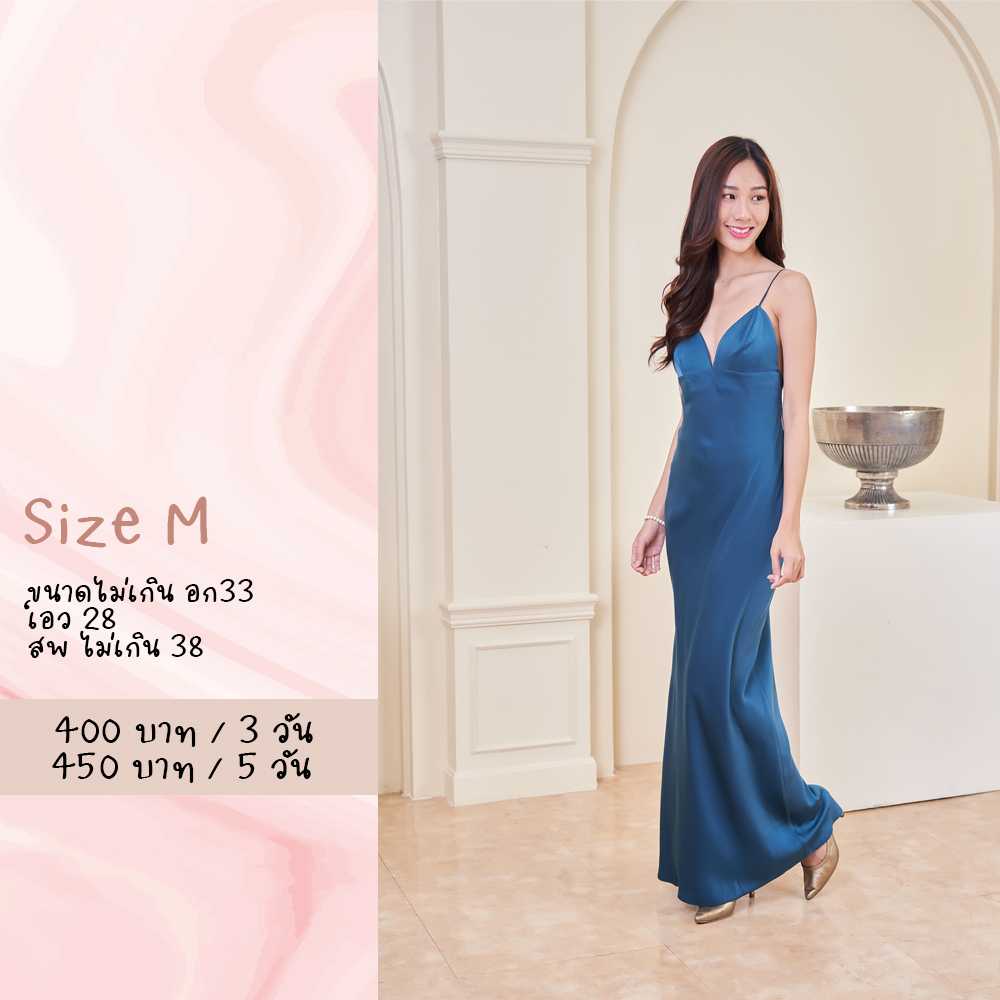 Ellen Maxi DRESS สีเขียว Size M Fabriqueco