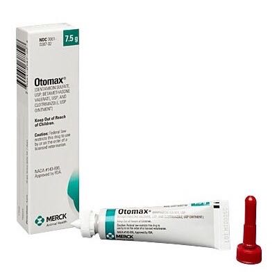 Otomax ointment 7.5g (EXP.05/2026) ขี้ผึ้งหยอดหู สุนัข (1หลอด)