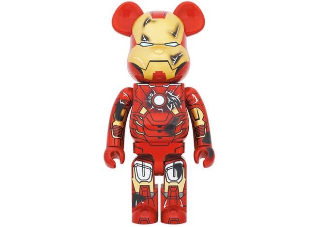 Bearbrick x Marvel IronMan 3 (IronMan Mark VII Damage Ver.) 1000%