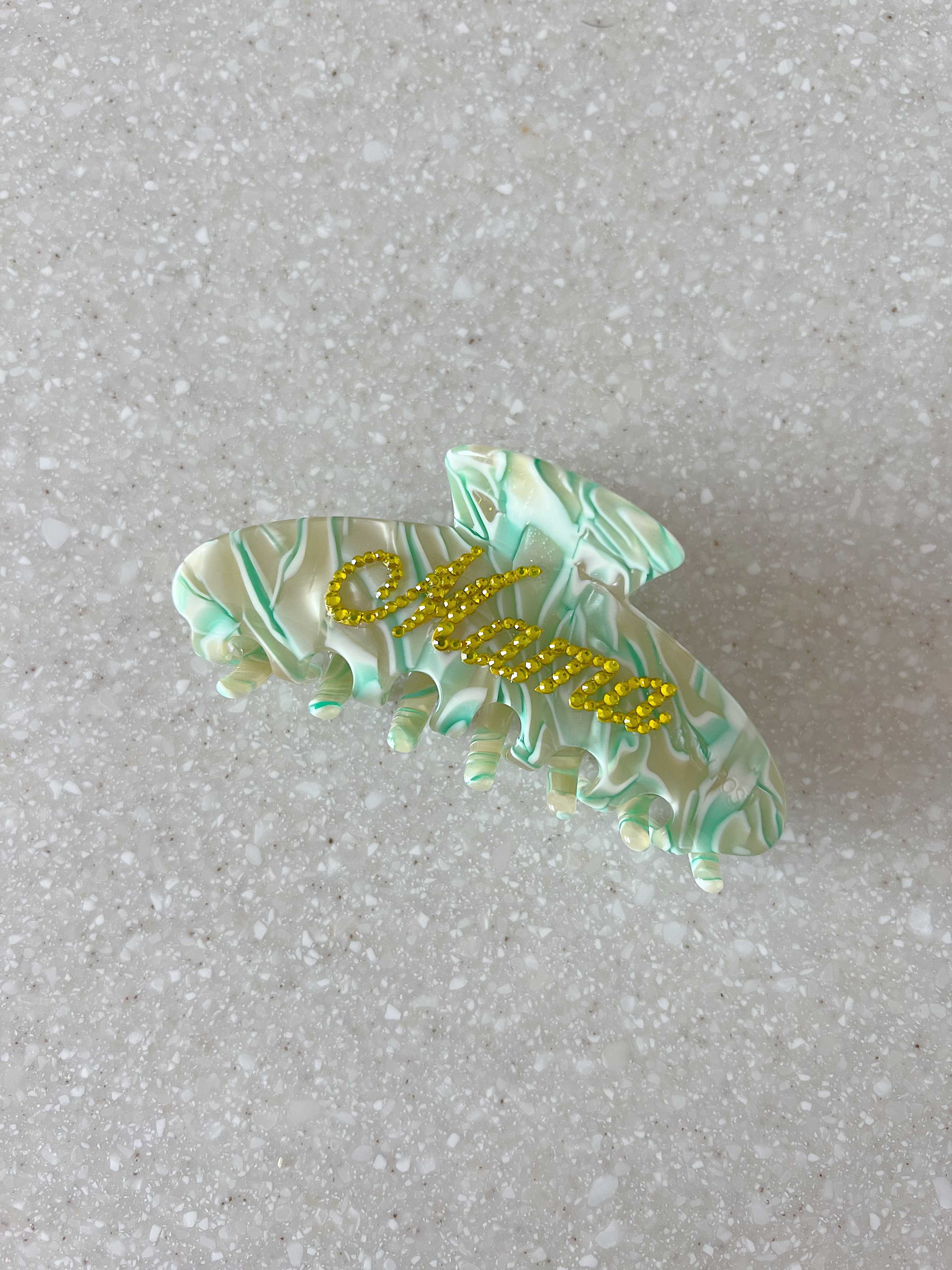 กิ๊ฟรุ่น Posies สี Sea Salt ขนาด  10 cm (ติดชื่อได้ 1 ด้าน)