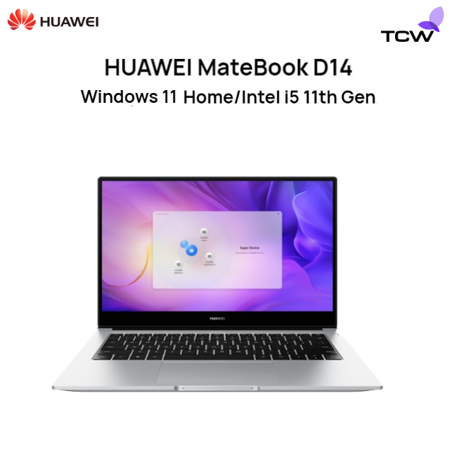 Huawei MateBook D14 - Windows 11 Home/Intel i5 11th Gen/8GB+512GB