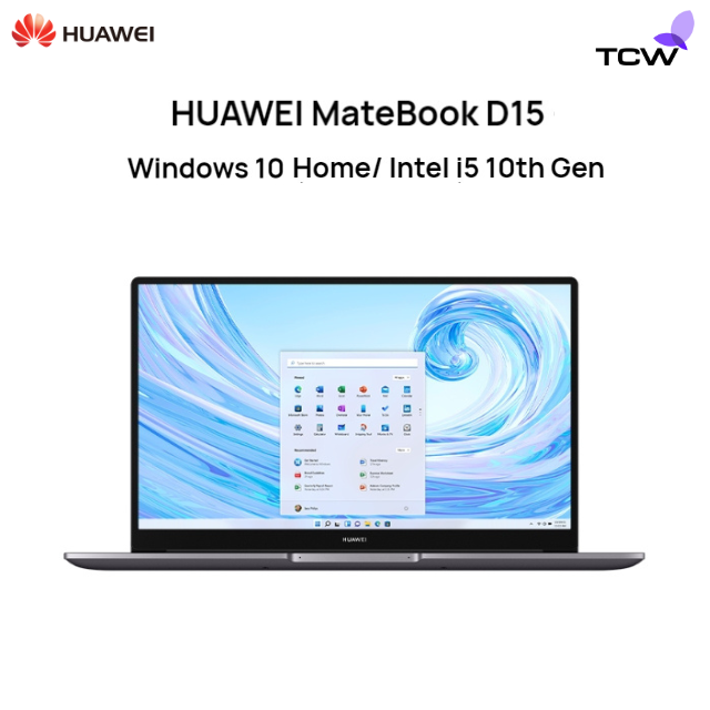 Huawei MateBook D15 - Windows 10 Home/Intel i3 10th Gen/8GB+256GB