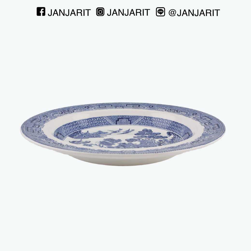 จานก้นลึก8” Wedgwood Willow