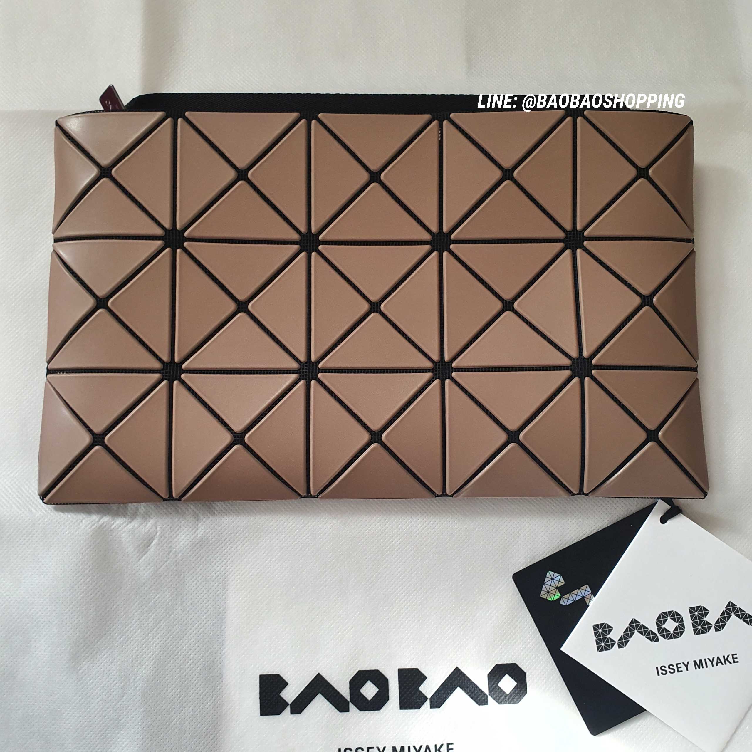 BAOBAO LUCENT SHOULDER MATTE 3X5 DARKBEIGE 
