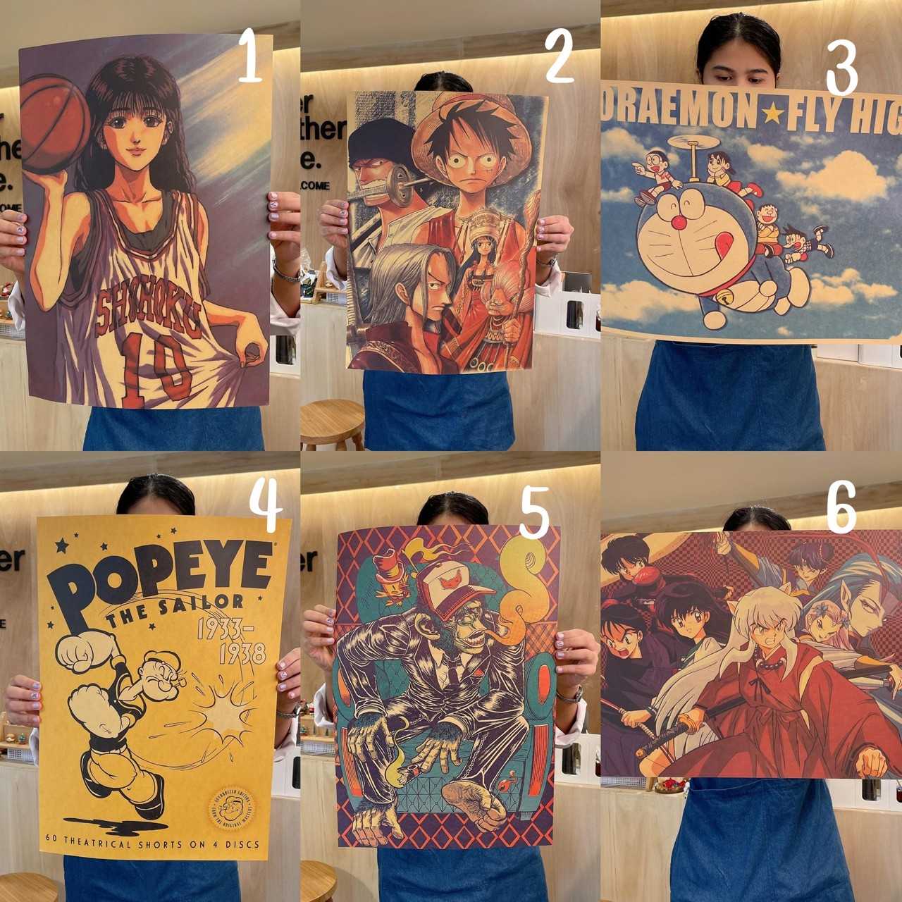 สินค้าลดราคาพิเศษ : POSTER- Cartoon / รับชิ้นไหนแจ้งในข้อความถึงผู้ขายได้เลยค่ะ