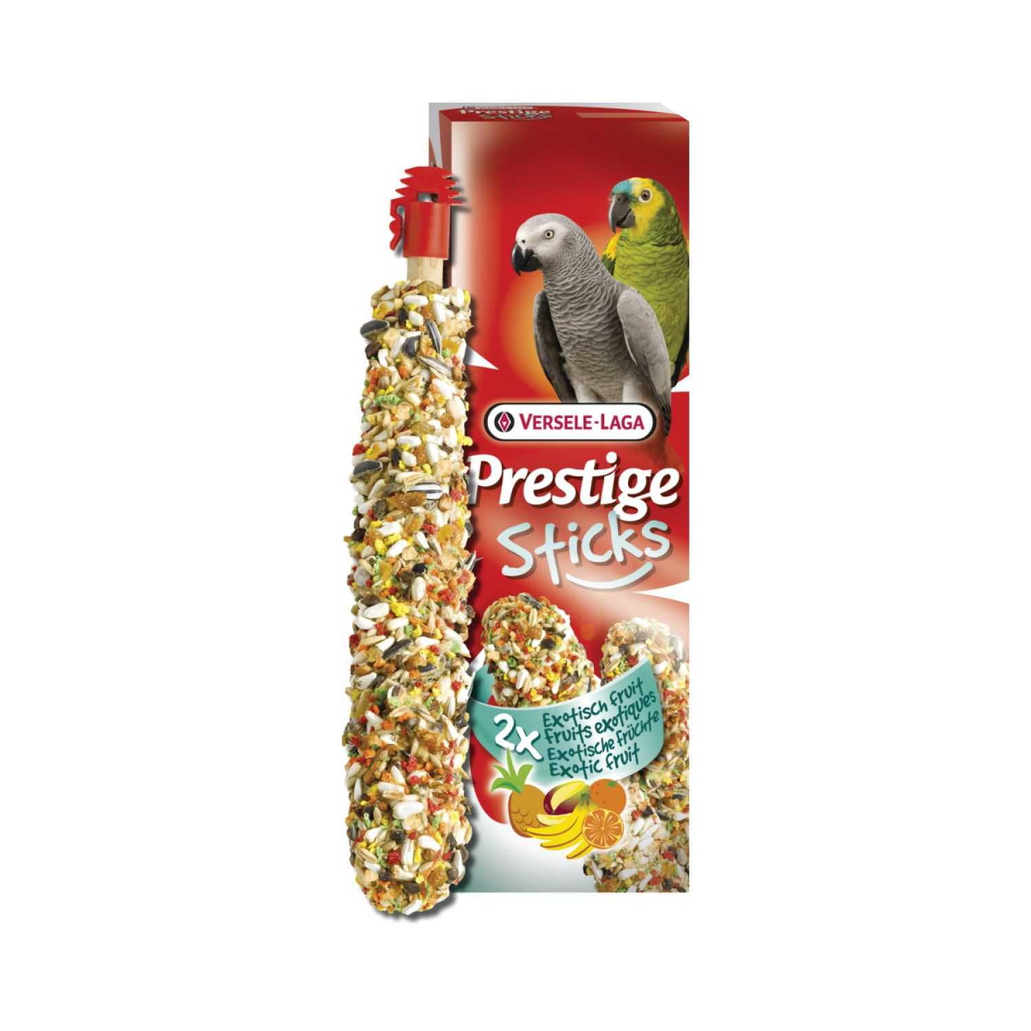 Stick parrots exotic fruit 140g.