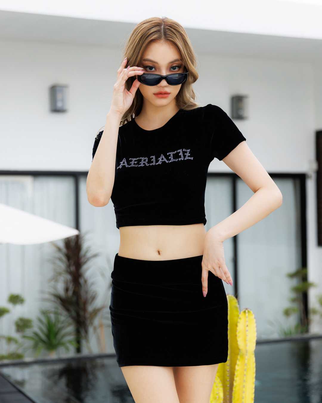 Camron Velour Top