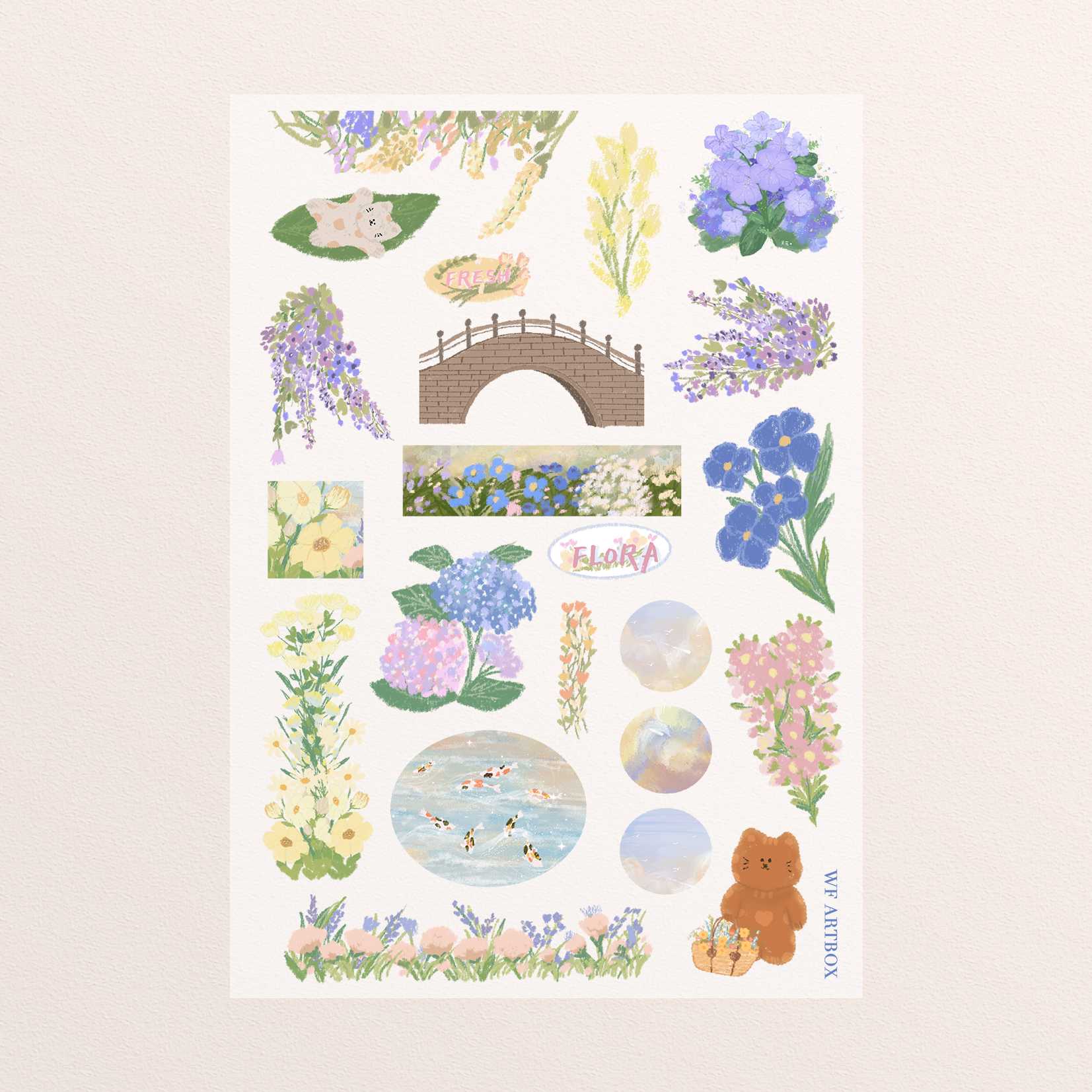 Sticker Flora Garden