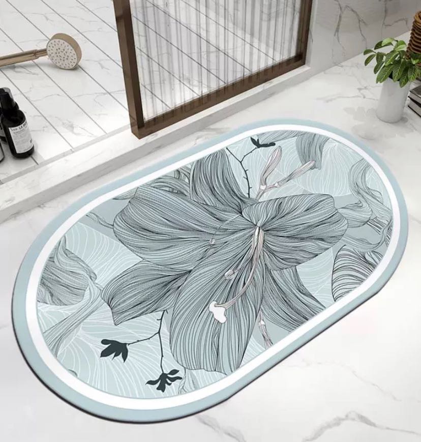 🛁 พร้อมส่ง : พรมเช็ดซิลิโคนซับน้ำ