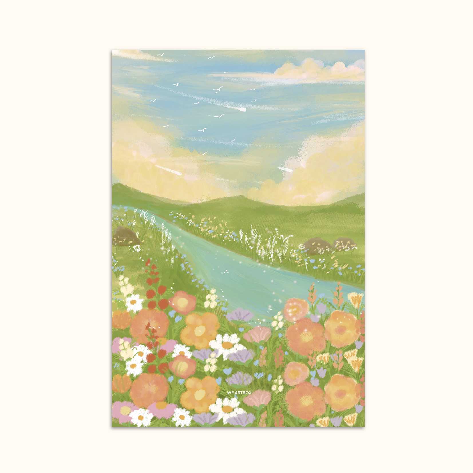 Art print Postcard [Into the field]