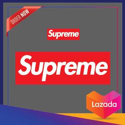 DTF ตัดรีดติดเสื้อ Supreme ตัวรีดติดหมวก กระเป๋า