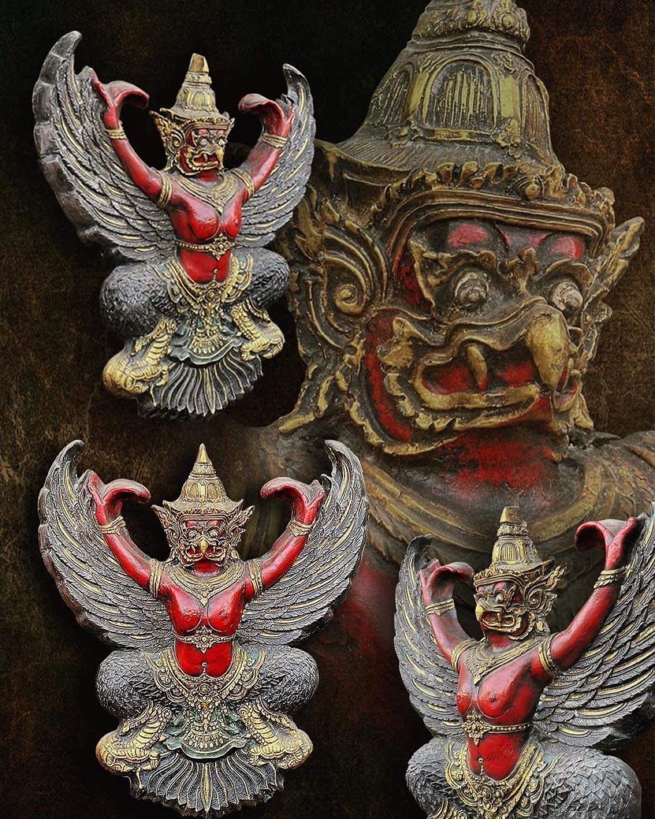 พญาครุฑศาลเก่า ครุฑสำนักงาน หน้ายักษ์