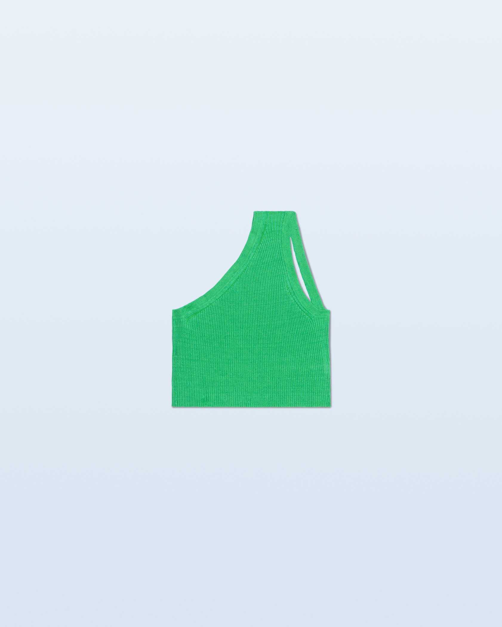 Jacquemus | La maille Ascu One Shoulder Crop Top