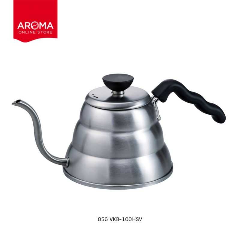 HARIO(056) V60 Drip Kettle Buono 100/ Hairline Silver / VKB-100HSV