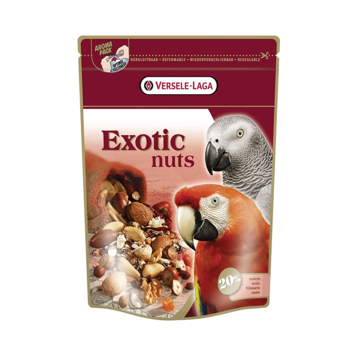 Prestige parrots exotic nuts mix 750g.