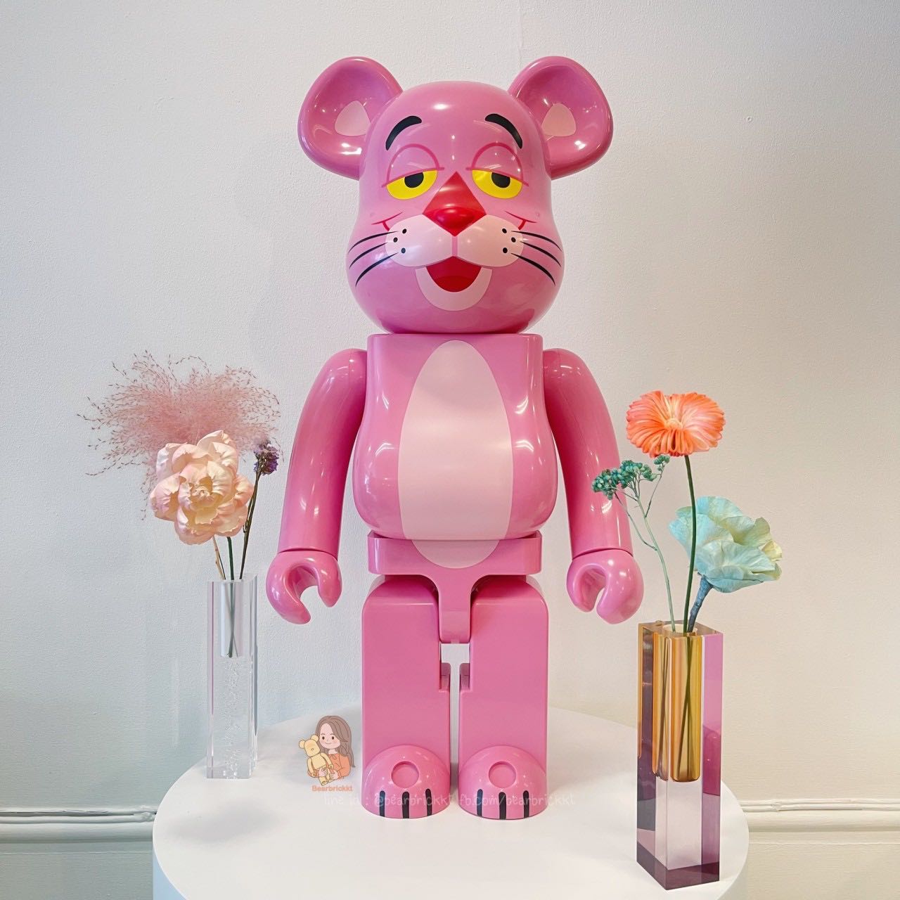 💞Bearbrick Pink Panther   100%+400% ,1000% Ready to ship พร้อมส่งนะคะ