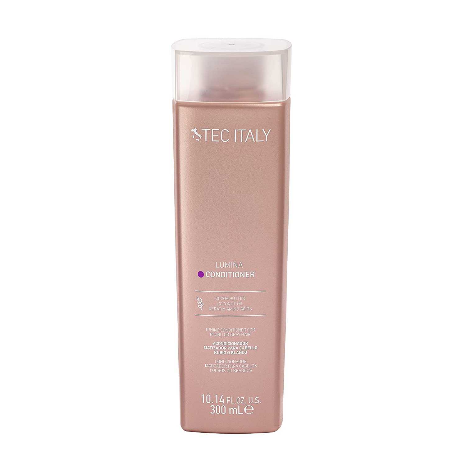 Tec Italy Lumina conditioner 300ml - ครีมนวดเนื้อสีม่วงเหมาะสำหรับผมสีเทา ผมบลอนด์หม่น