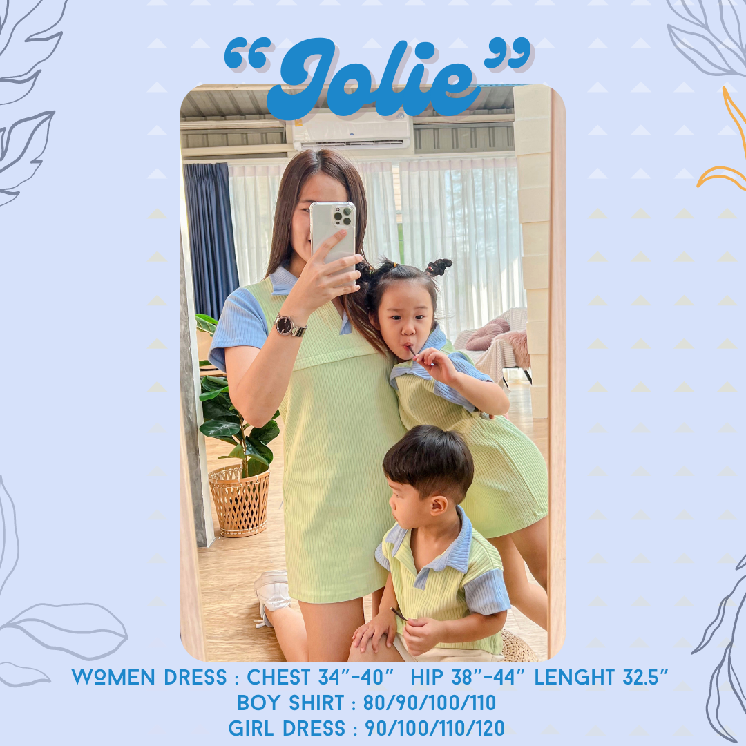 Jolie Collection (Blue Arm) - เสื้อ/กางเกง - เดรส - ชุดเดรสแม่ - ชุดเดรสแม่ให้นม (แขนฟ้า)